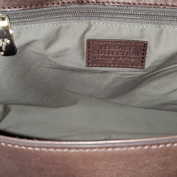 Versace Collection Leather Flapover Vistello Bag - Picture 10 of 17